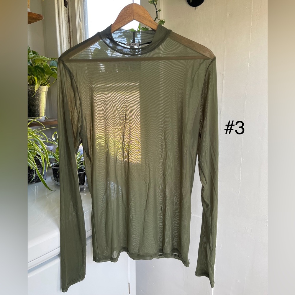 BKE Essentials - Mock Neck Mesh Top